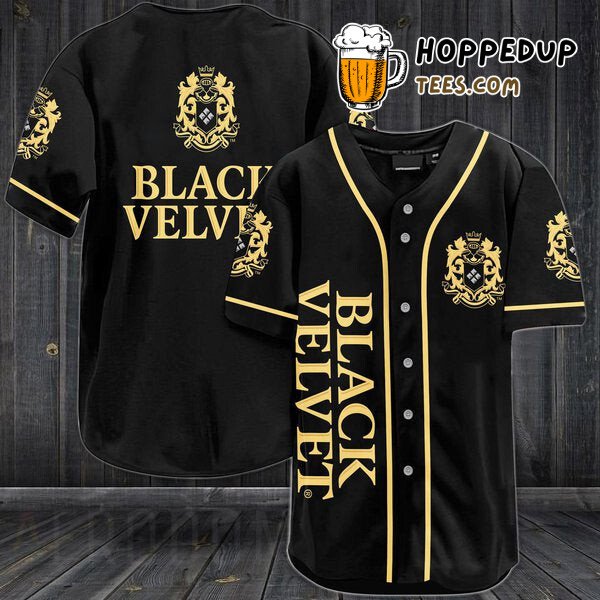 Black Velvet Whisky Vintage Themed Baseball Jersey Unique Distinctive Look
