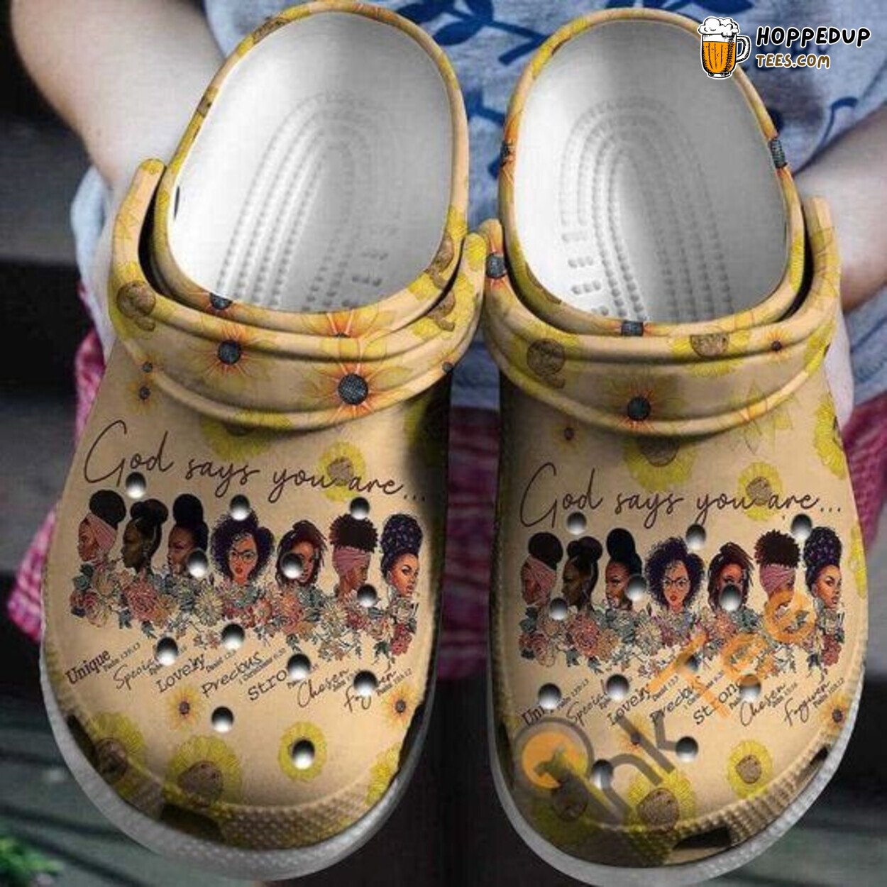 Black Woman Theme Comfortable Stylish Unique Rubber Clog Shoes
