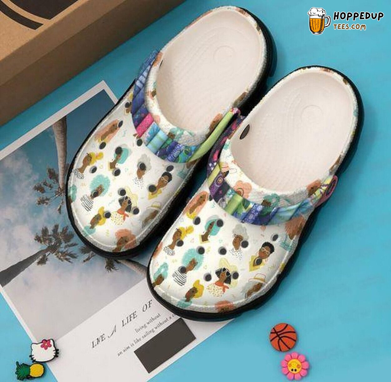 Black Women Icon Personalized Lover Gift Comfy Rubber Clog Shoes