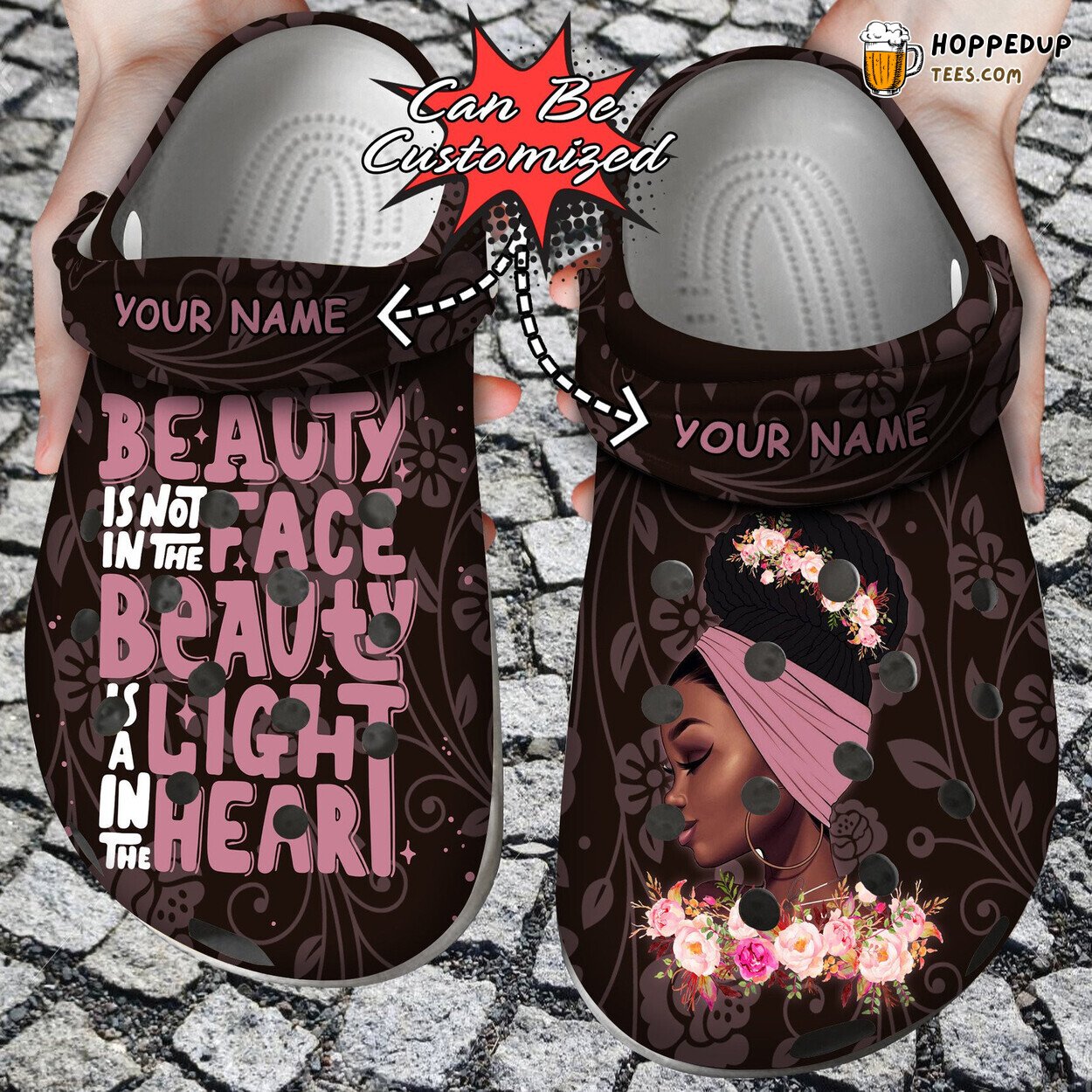 Black Women Personalized Beautiful African Themed Comfortable Clogs