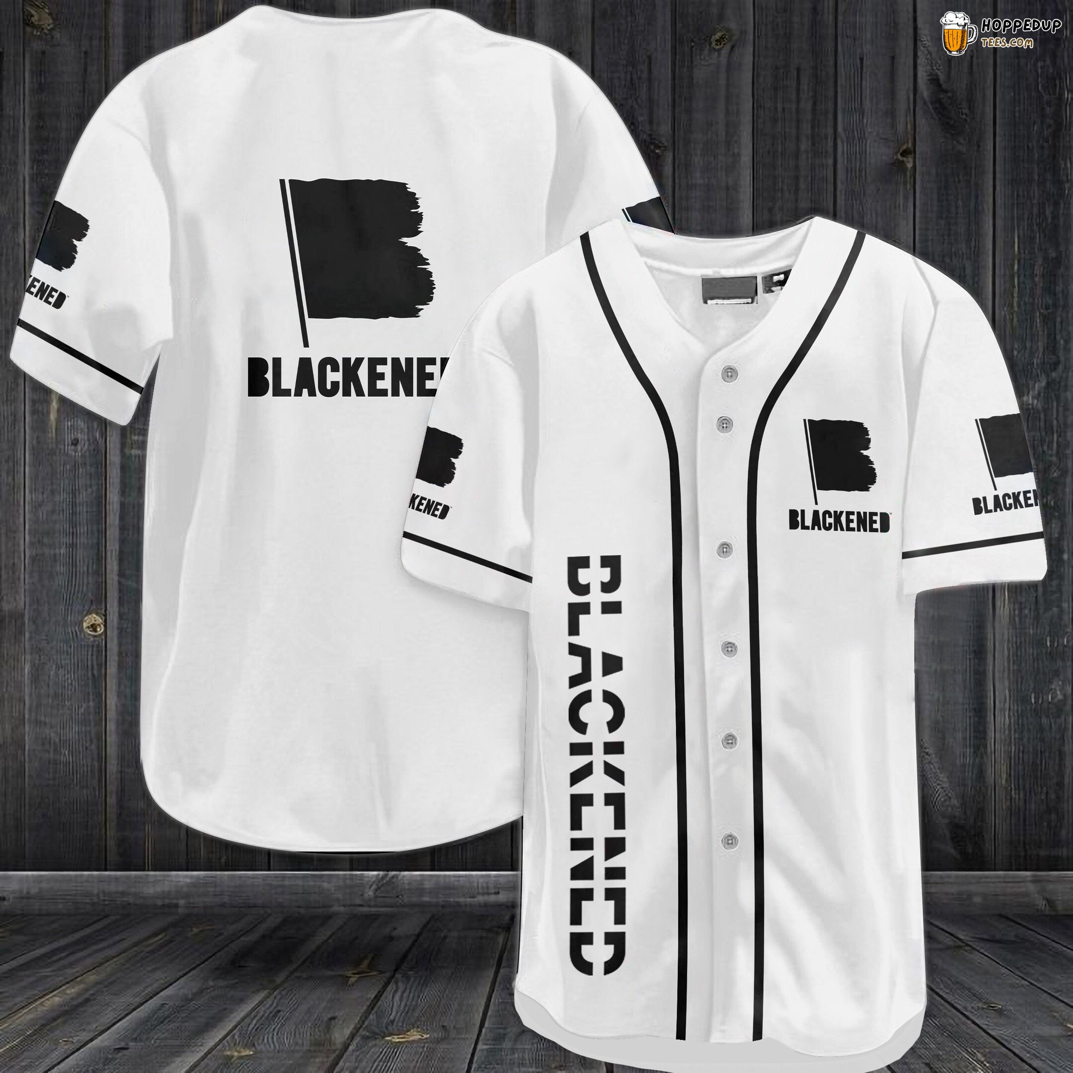 Blackened American Whiskey Baseball Jersey White Unisex Jersey Shirt