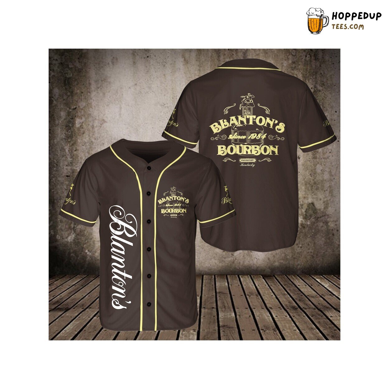 Blantons Whiskey Baseball Jersey Shirt Beer Lovers Vodka 3D Unisex Shirt