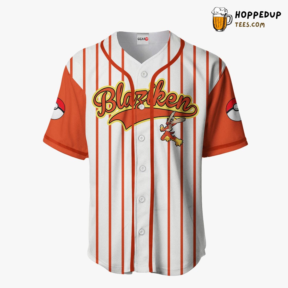 Blaziken Unique Design Baseball Jersey Collection Distinctive Edition Style