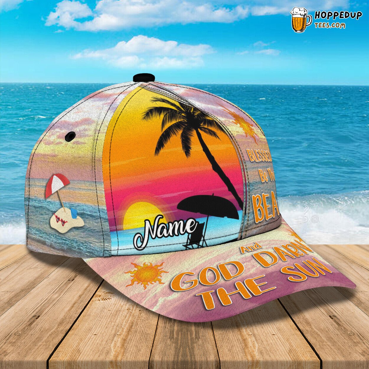 Blessed Be The Beach Ta 3D Classic Cap Personalized Name Premium Elegant Style Blessed Be The Beach Ta 3D Classic Cap Personalized Name Premium Elegant Style