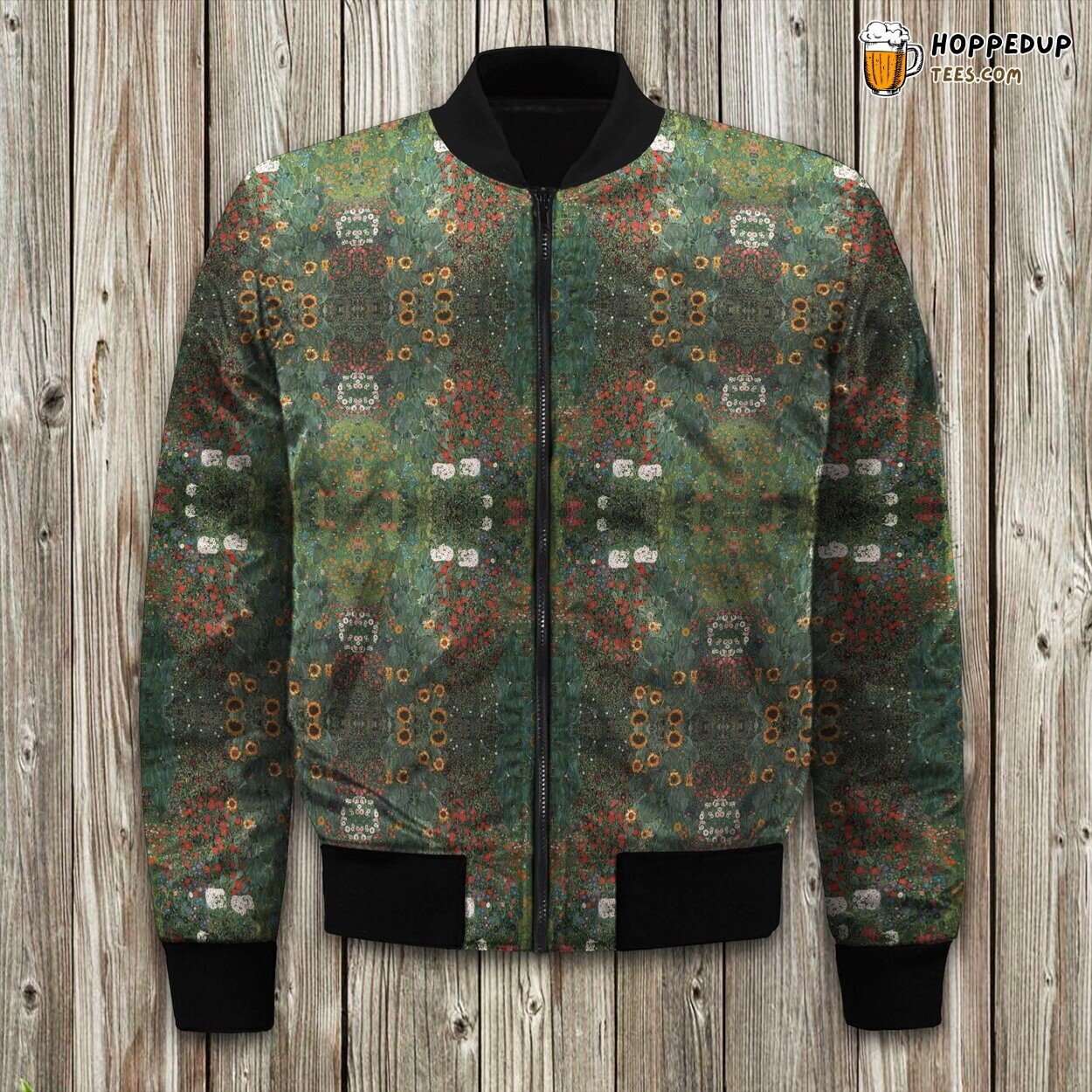 Blooming Garden Klimt Bomber Jacket