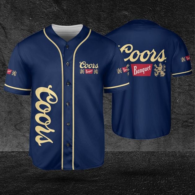 Blue Banquet Baseball Jersey for Beer Lovers HU