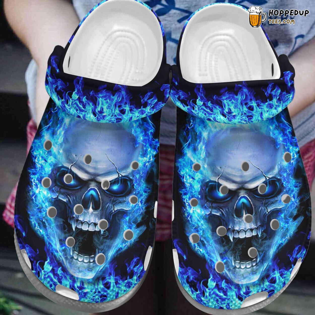 Blue Fire Inspired Classic Comfortable Durable Clogs Casual Stylish Shoes