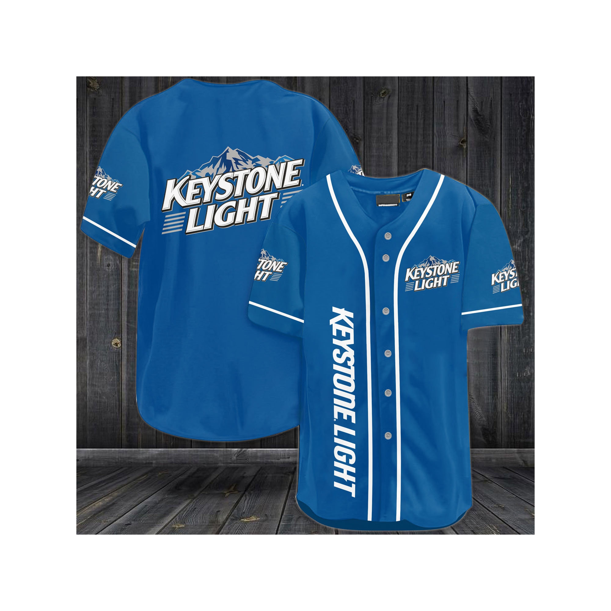 Blue Keystone Inspired Baseball Jersey for Beer Lovers HU
