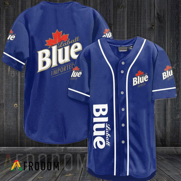 Blue Labatt Blue Beer Jersey HU
