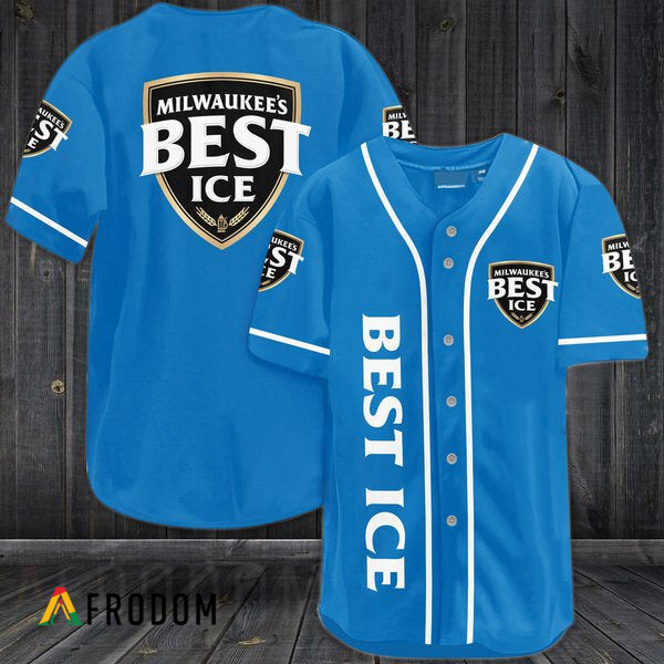 Blue Milwaukee’S Best Ice Baseball Jersey HU