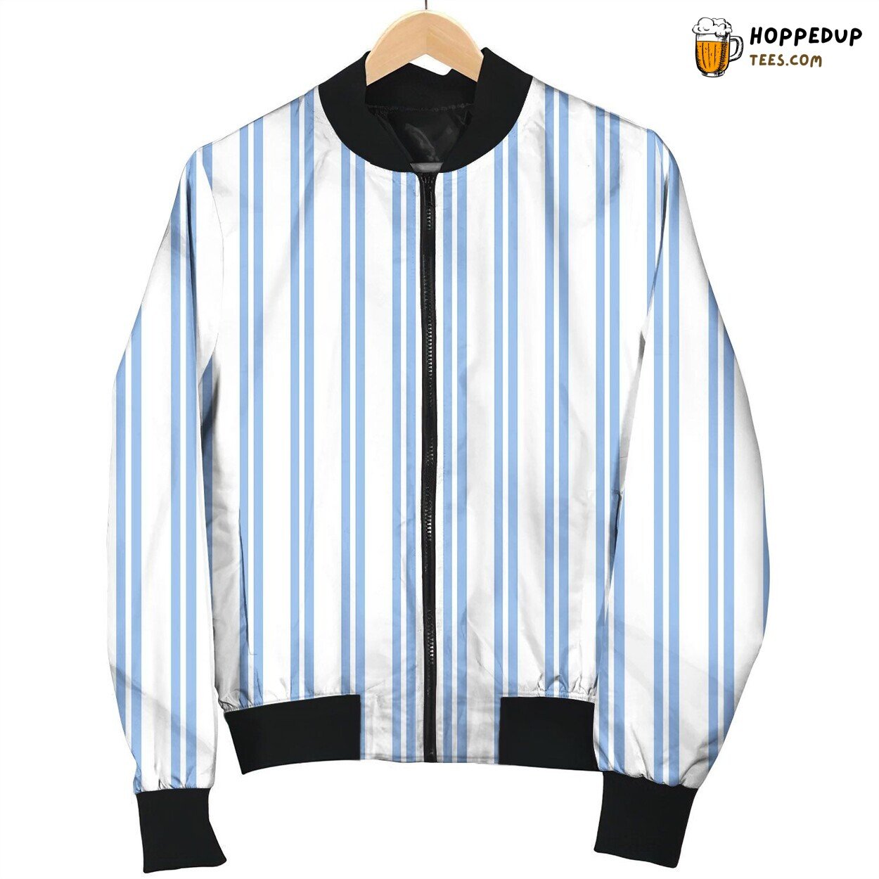 Blue Regency Stripes Nice Bomber Jacket