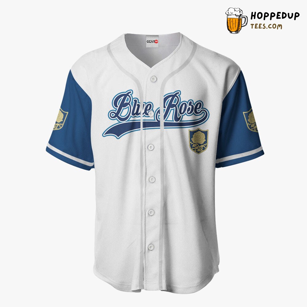 Blue Rose Unique Design Anime Baseball Jersey Shirt Distinctive