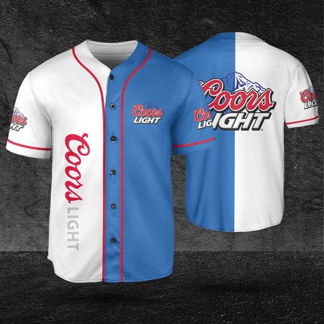 Blue Themed Beer Lovers Baseball Jersey HU