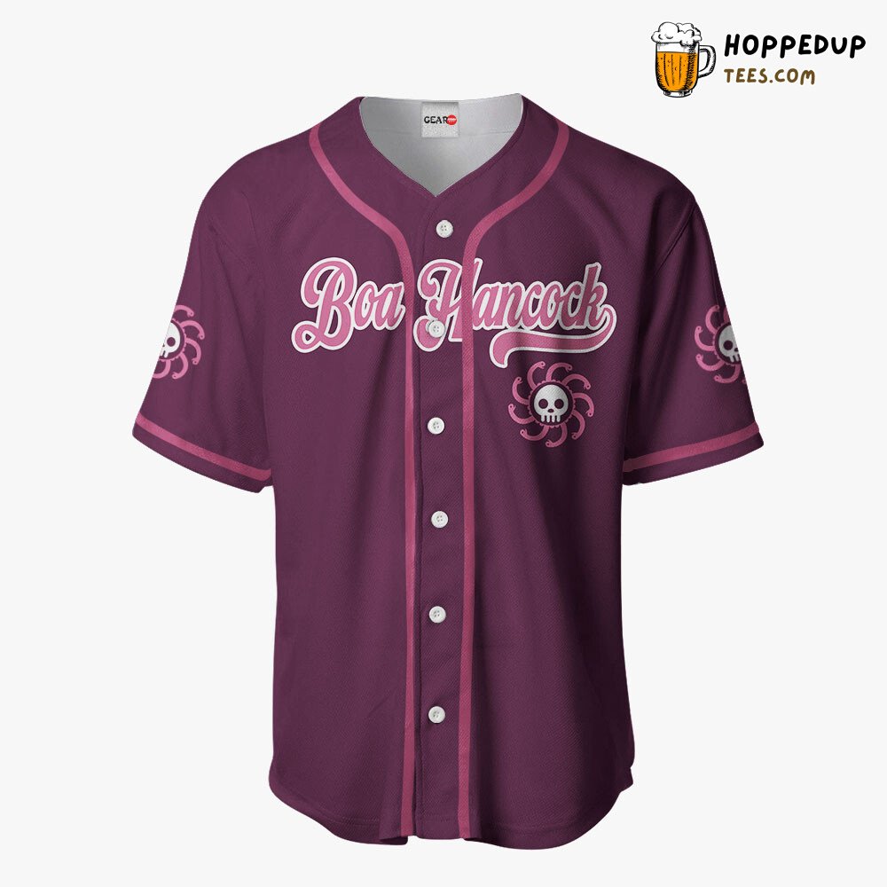 Boa Hancock Emblem Unique Baseball Jersey Collection Distinctive Design