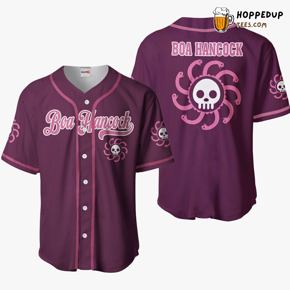 Boa Hancock Emblem Unique Baseball Jersey Collection Distinctive Design Boa Hancock Emblem Unique Baseball Jersey Collection Distinctive Design