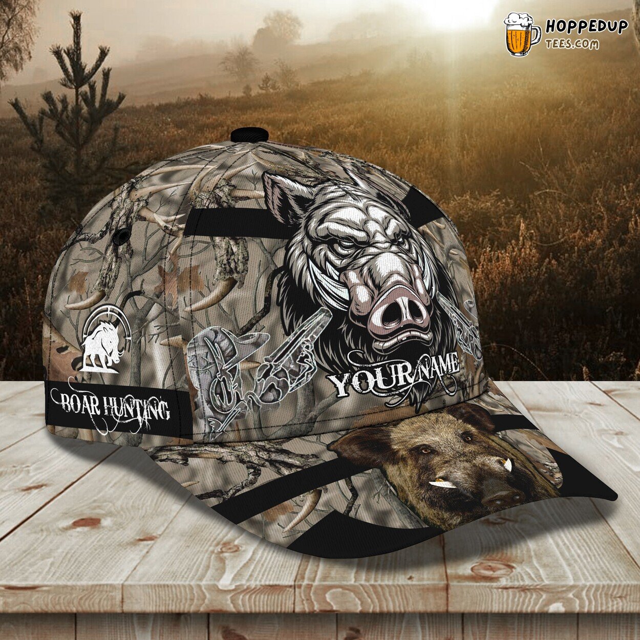 Boar Hunter Tribute 3D Classic Cap Personalized Unique Design Trend