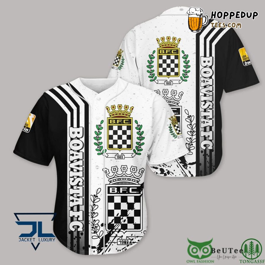 Boavista FC Black White Baseball Jersey Unisex Shirt