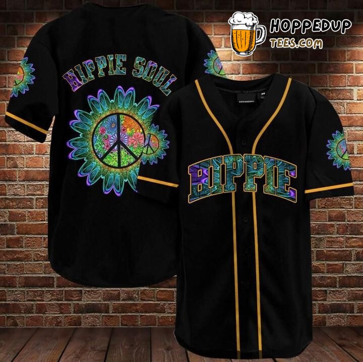 Bohemian Hippie Soul Love 3D Print Baseball Jersey Retro Look