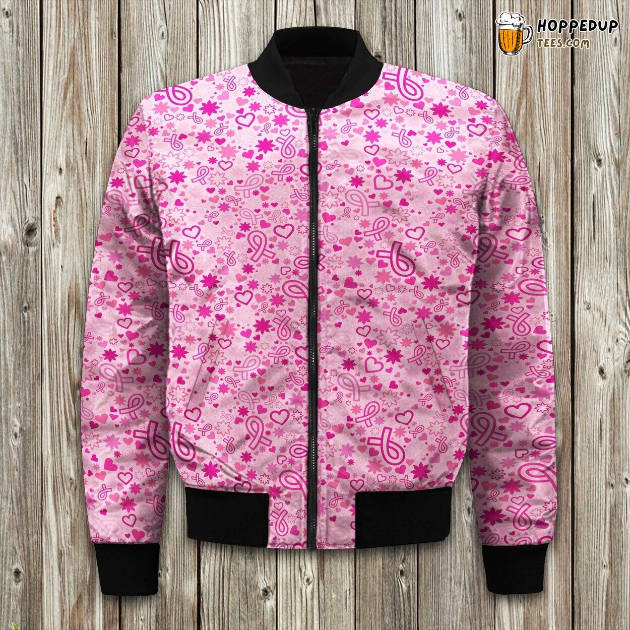 Bohemian Patchwork Bomber Jacket