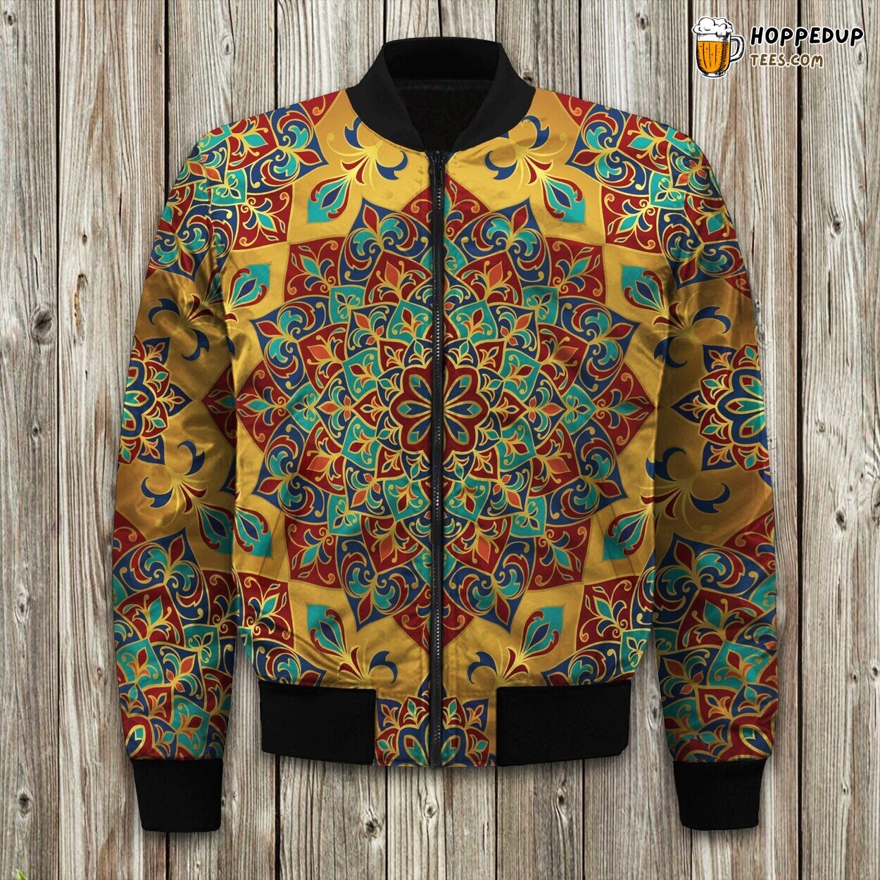 Bohemian Style Winter Bomber Jacket Artistic Free Spirit Fashion