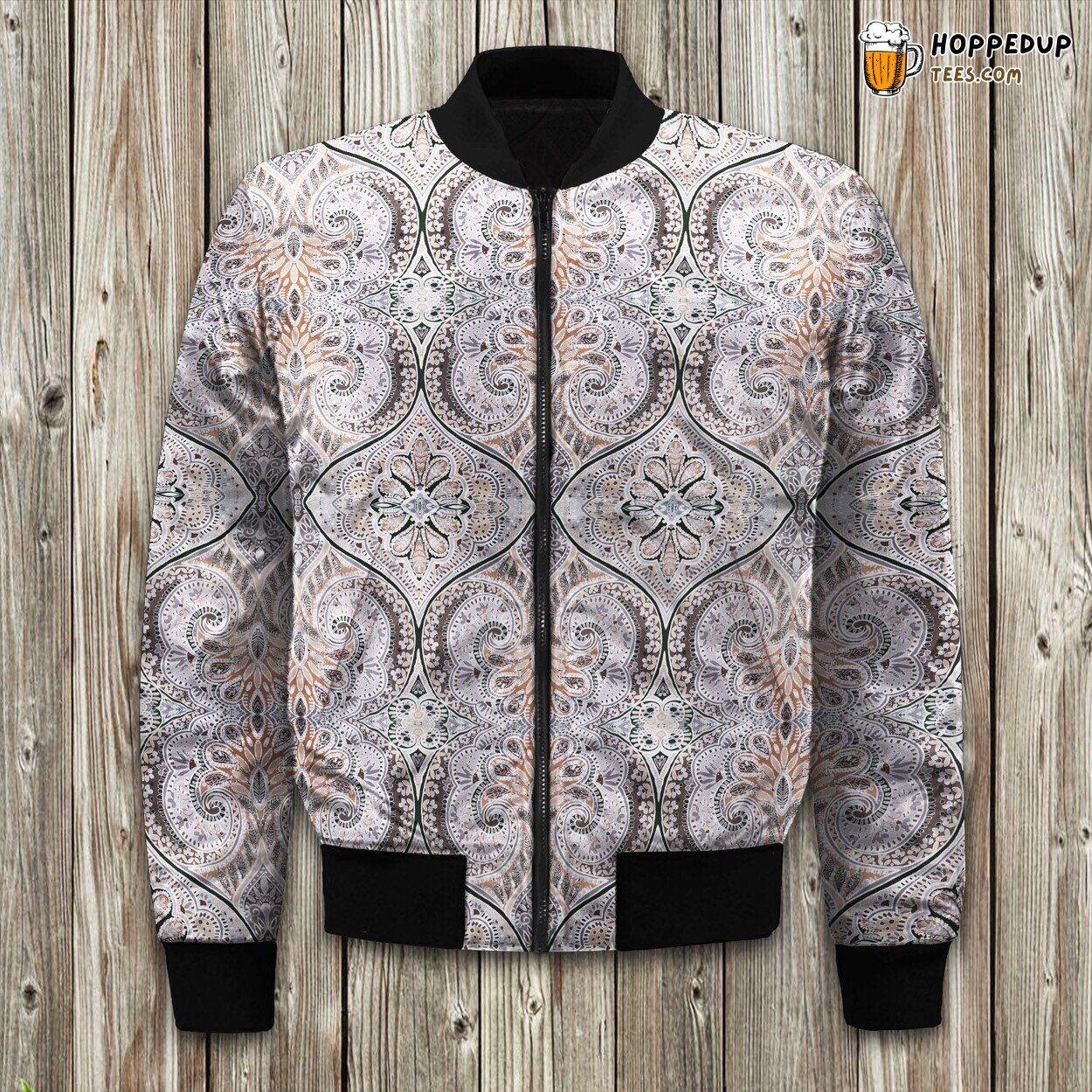 Bohemian Wanderer’s Essence Winter Bomber Jacket Tailored Unique Elegance Design