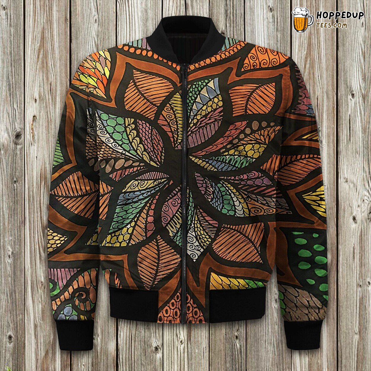 Boho Chic Hippie Girl Theme Winter Bomber Jacket Quality Designer Touch Lux