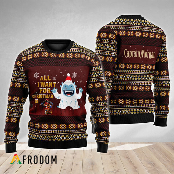 Boho Stripes Captain Morgan Christmas Ugly Sweater HU