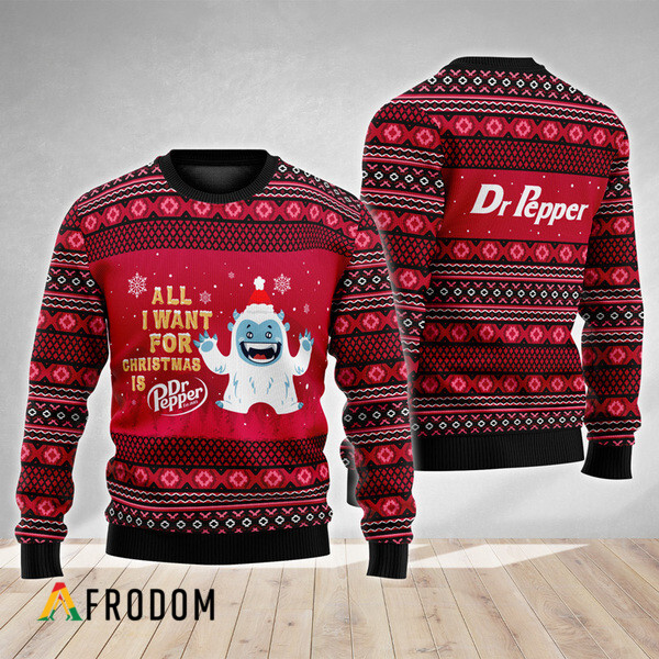 Boho Stripes Dr Pepper Christmas Ugly Sweater HU