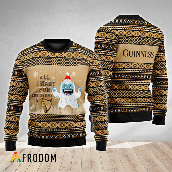 Boho Stripes Guinness Beer Christmas Ugly Sweater HU