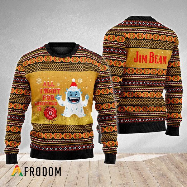 Boho Stripes Jim Beam Christmas Ugly Sweater HU