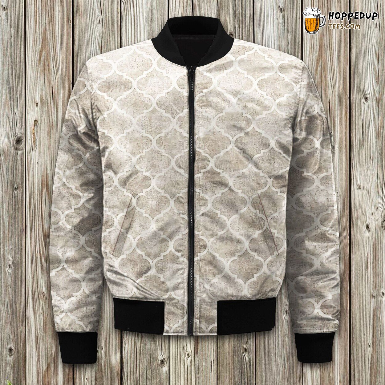 Boho Terali Ash Grey Bomber Jacket