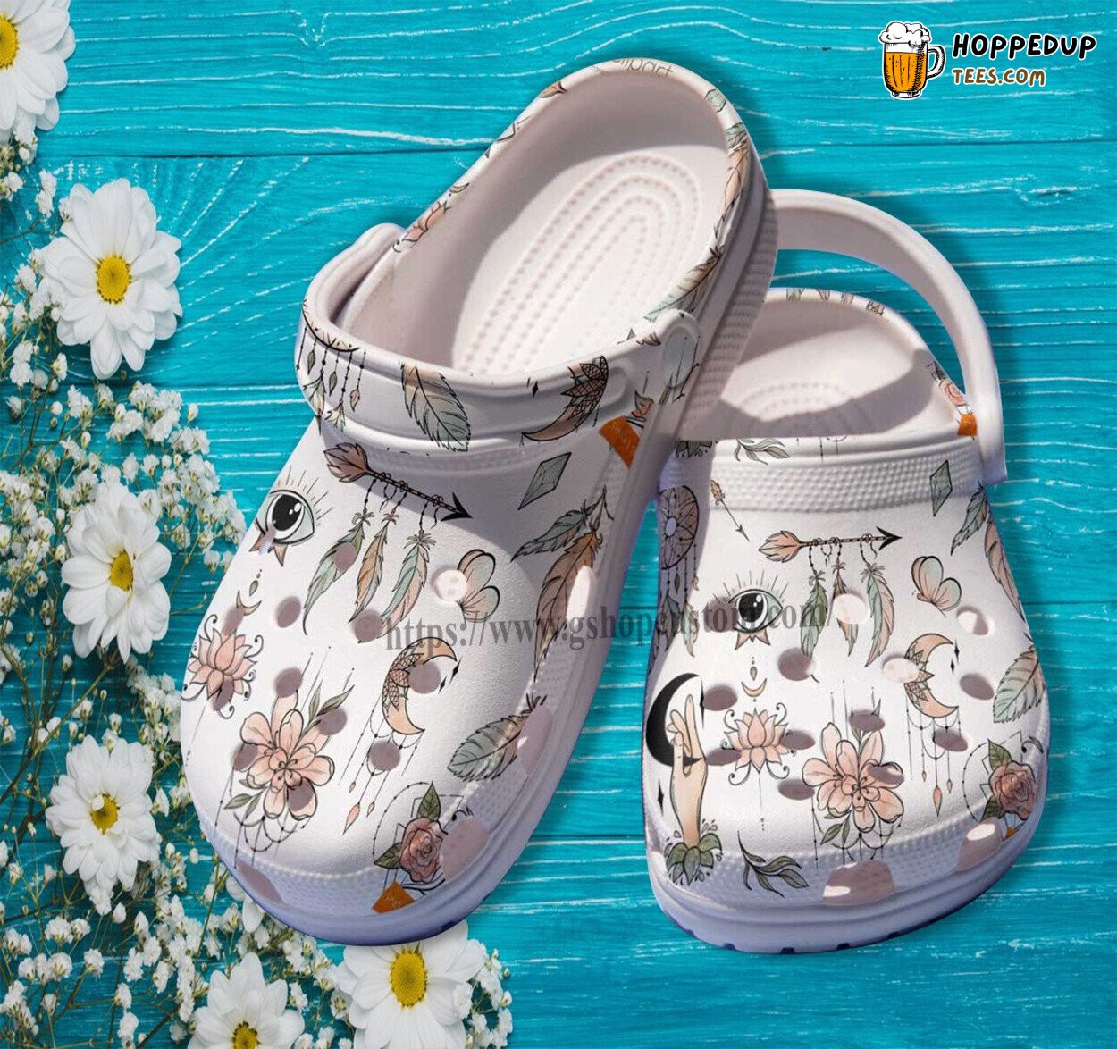 Boho Vintage Native Floral Women Grandma Gift Comfortable Clogs