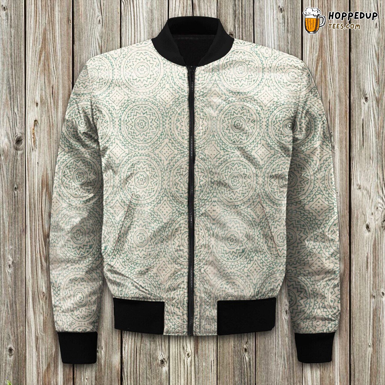 Bolivar Coin Hand Tufted Bomber Jacket