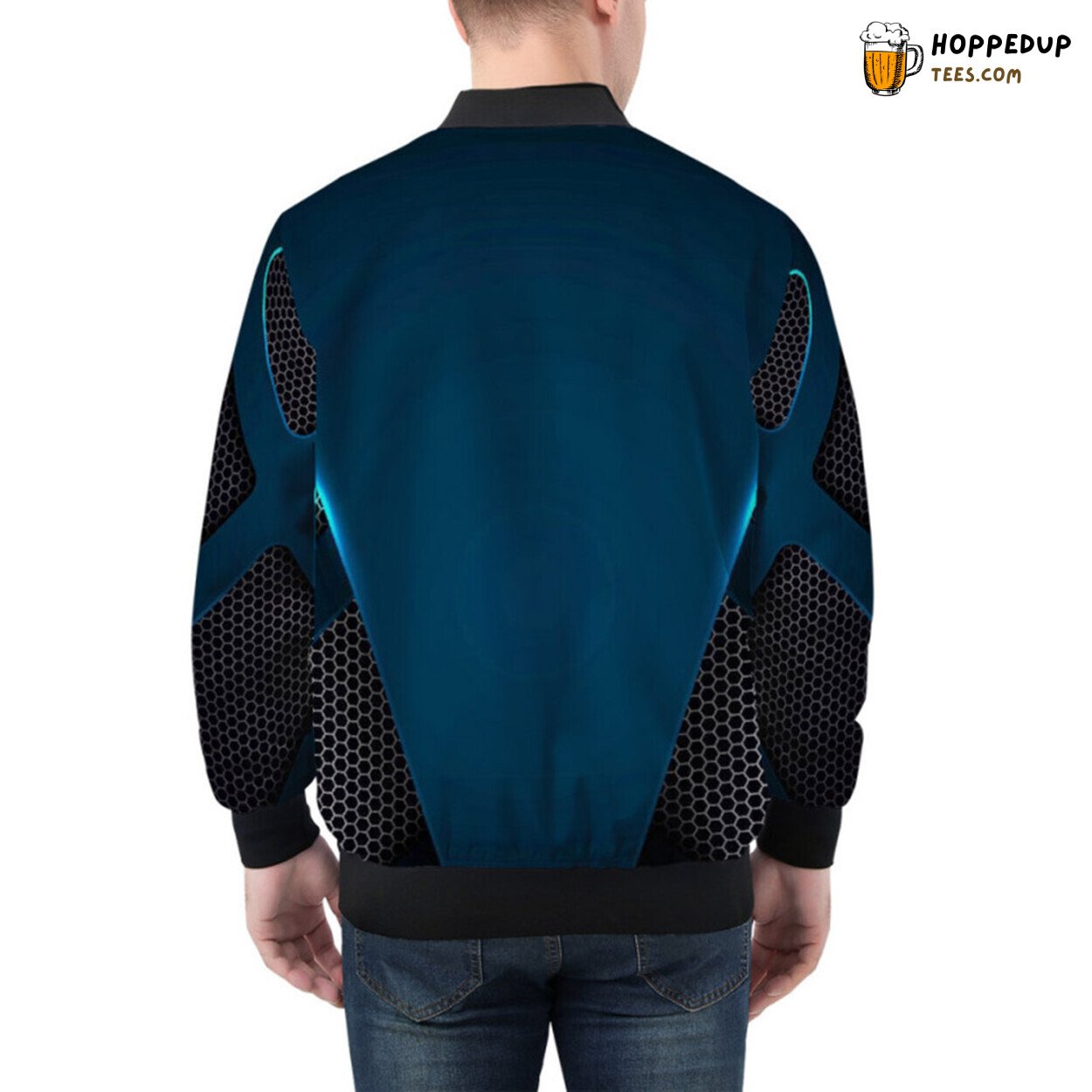 Bomber Jacket Showcasing Concepts of Modern Futuristic Technology