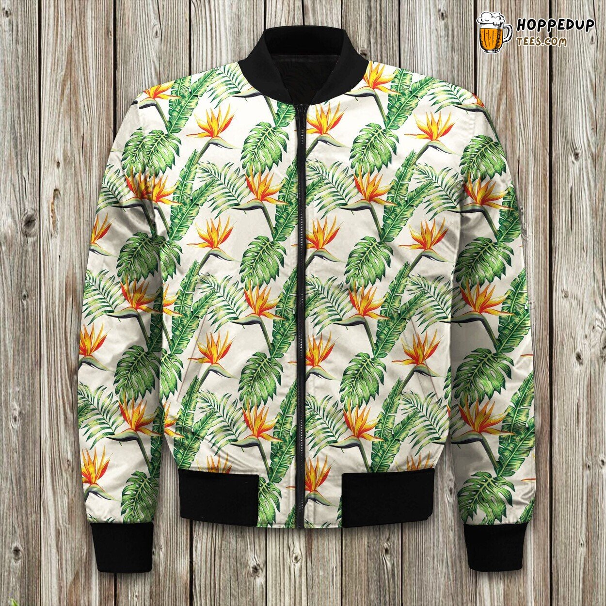 Bomber Jacket Winter Bird Of Paradise Exquisite Design Precision Fit