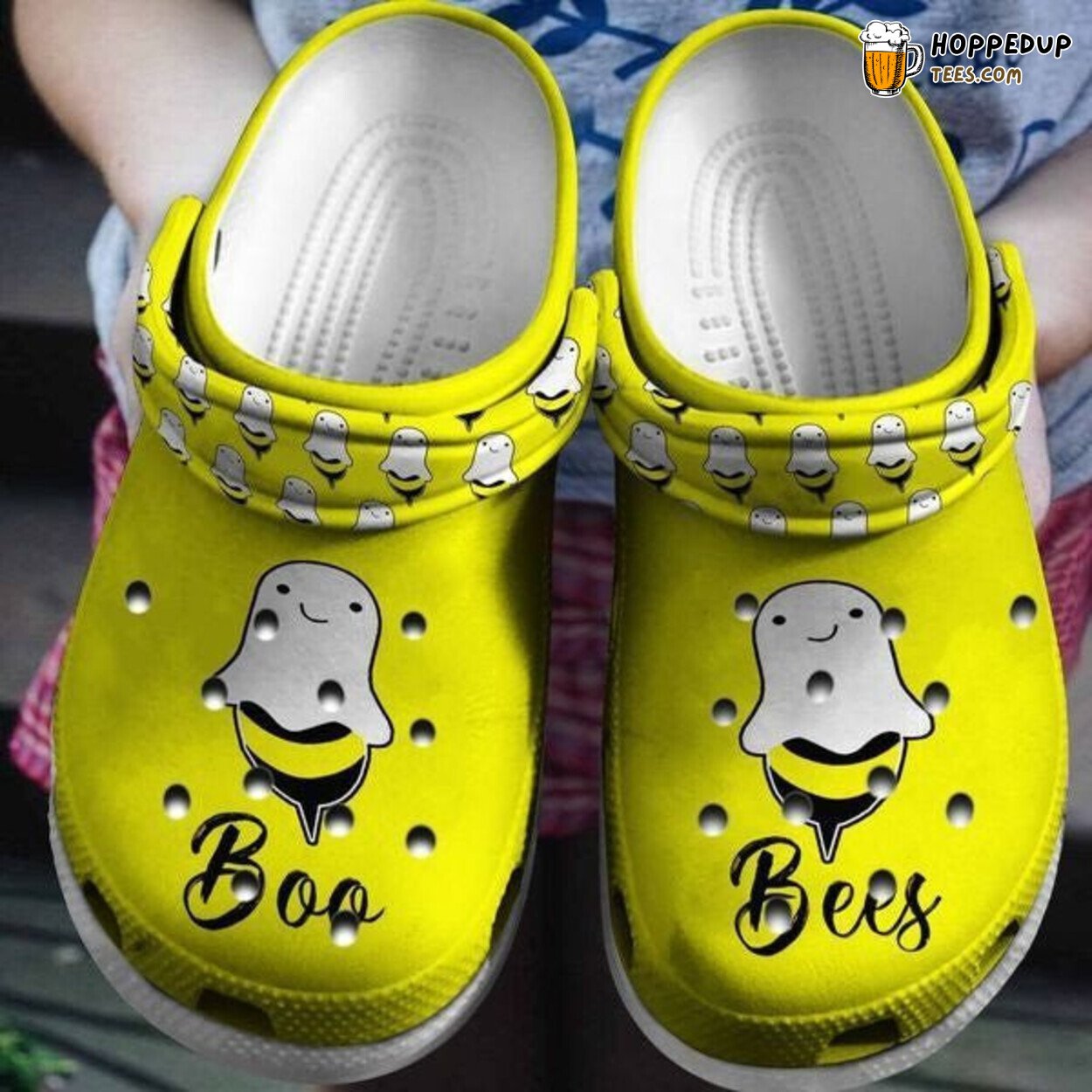 Boo Bees Halloween Costume Themed Crocbland Comfortable Clogs Shoes