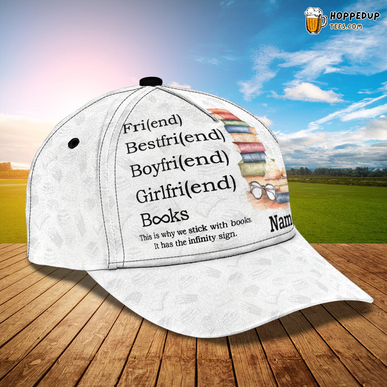 Book Lover’s Delight 3D Classic Cap Personalized Unique Name Edition