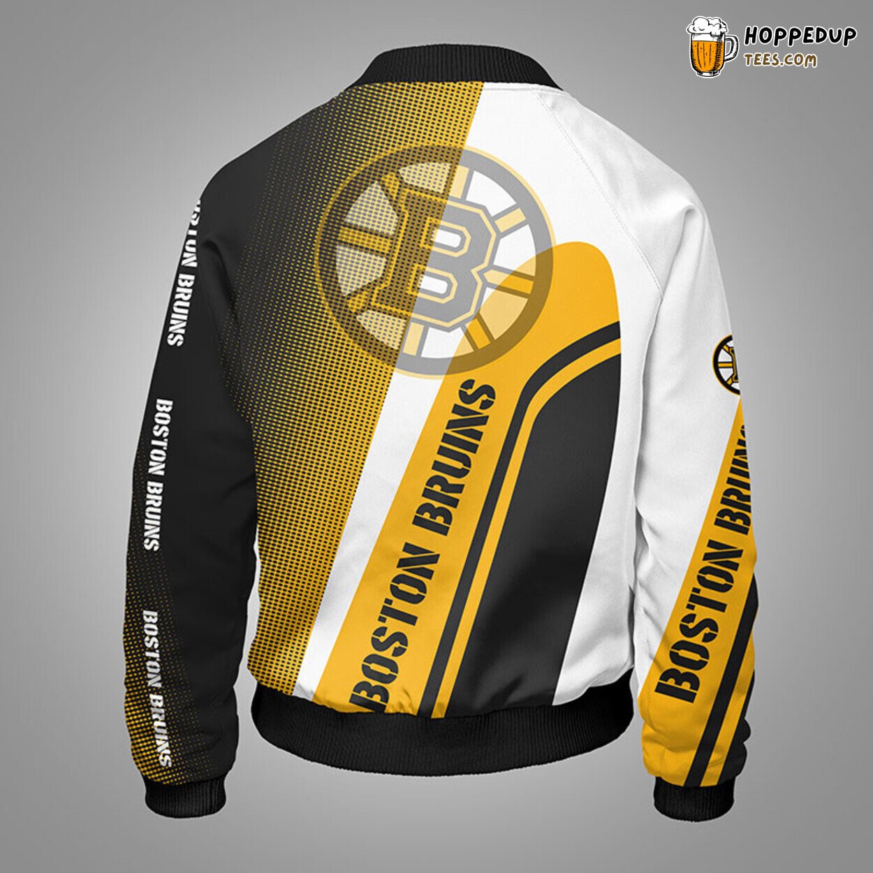 Boston Bruins NHL Distinct Yellow Bomber Jacket Unique Stylish Design Look