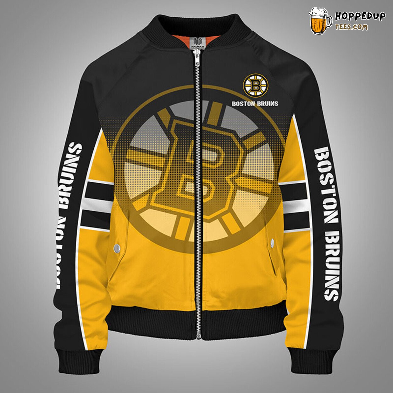 Boston Bruins NHL Yellow Unisex Themed Unique Bomber Jacket Stylish Design