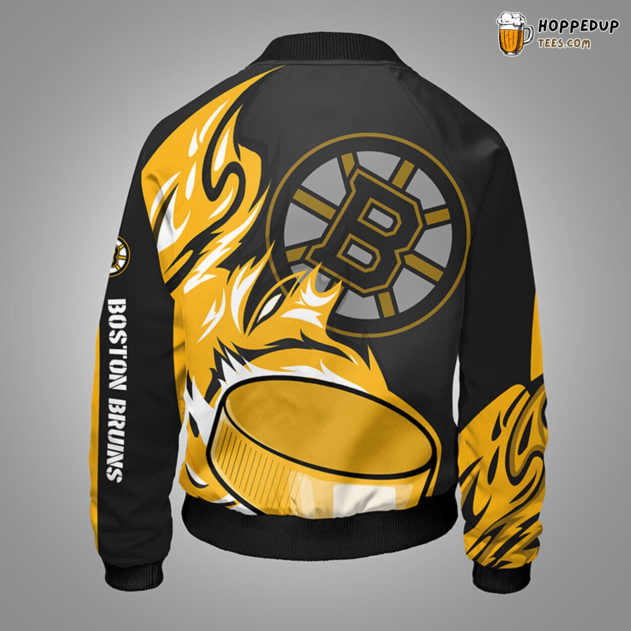 Boston Bruins NHL Yellow Unisex Unique Bomber Jacket Stylish Design Look