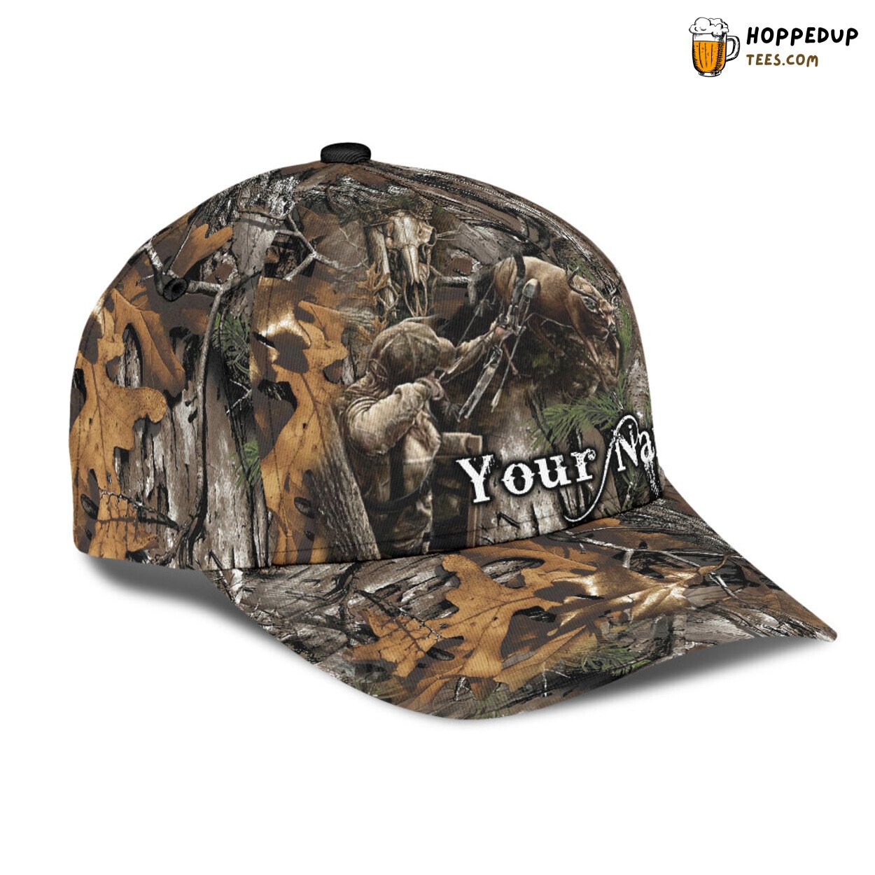 Bow Hunter Deer 3D Print Design Personalized Classic Baseball Hunting Cap