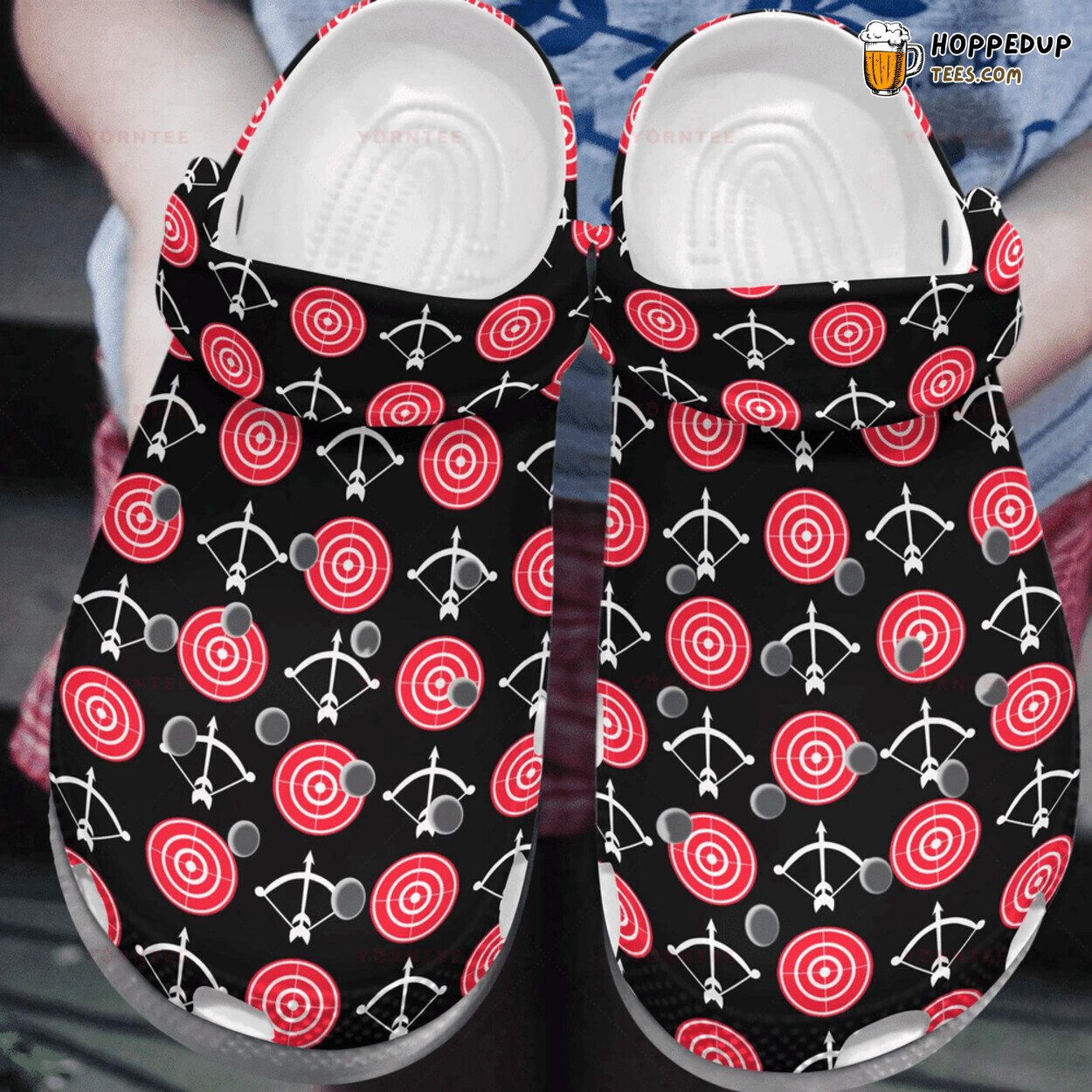 Bow Icon Full Lover Gift Themed Comfortable Unique Design Rubber Clogs
