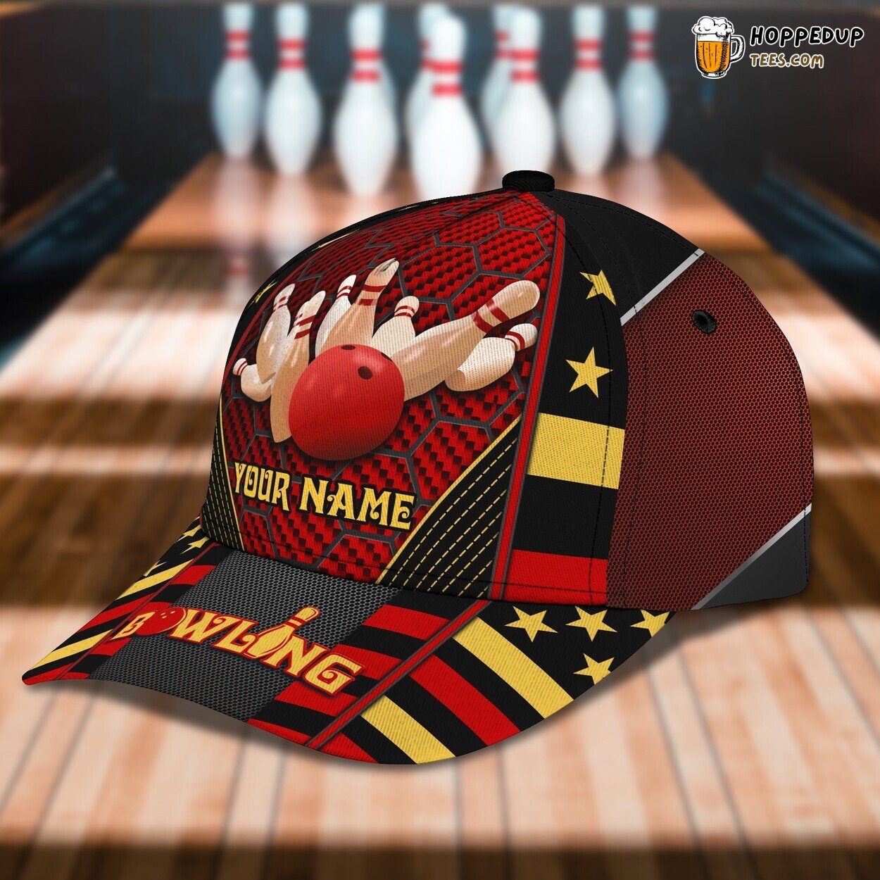 Bowling Unique Design Classic 3D Cap Premium Edition Authentic Series Bowling Unique Design Classic 3D Cap Premium Edition Authentic Series