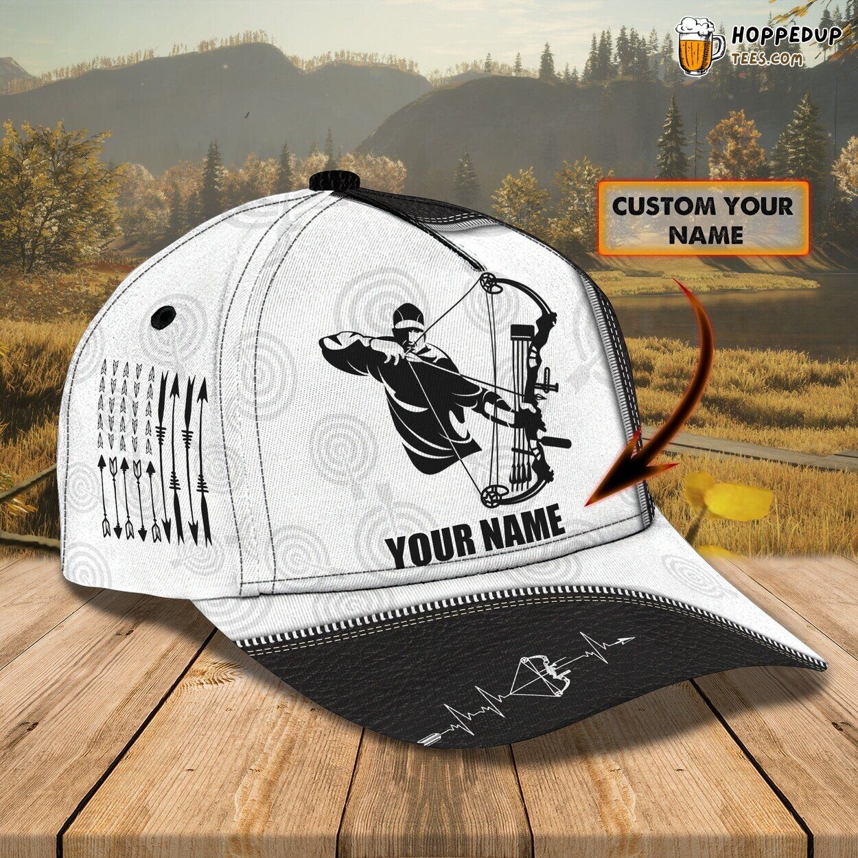Bowstring Pulled Tight Personalized 3D Classic Cap Archery Dedication