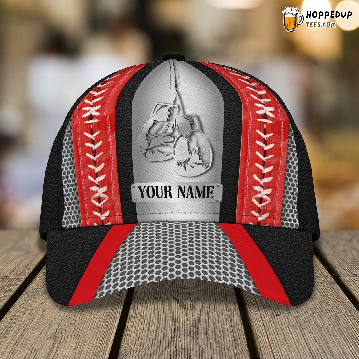 Boxing Enthusiast’s Tribute 3D Classic Cap Personalized Name Unique Design