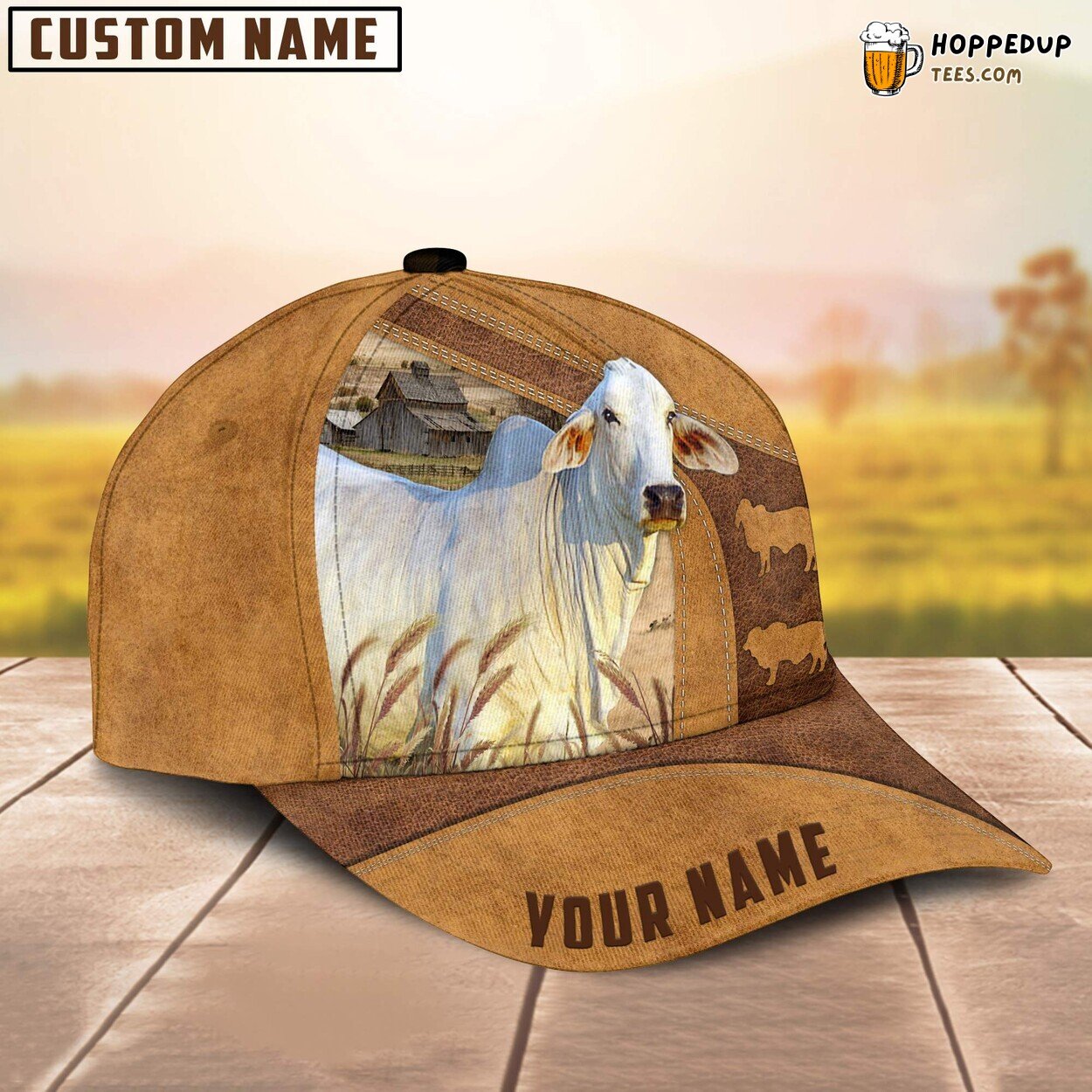 Brahman Cattle Personalized Farm Baseball Cap Ultimate Farmer Lover