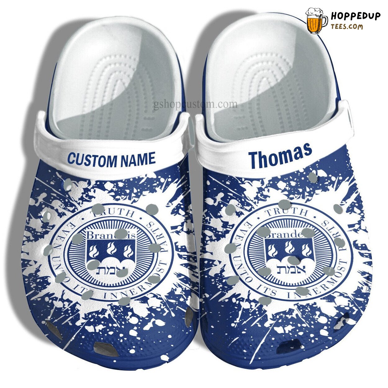 Brandeis University Graduation Special Croc Shoes Customizable Gift Comfort