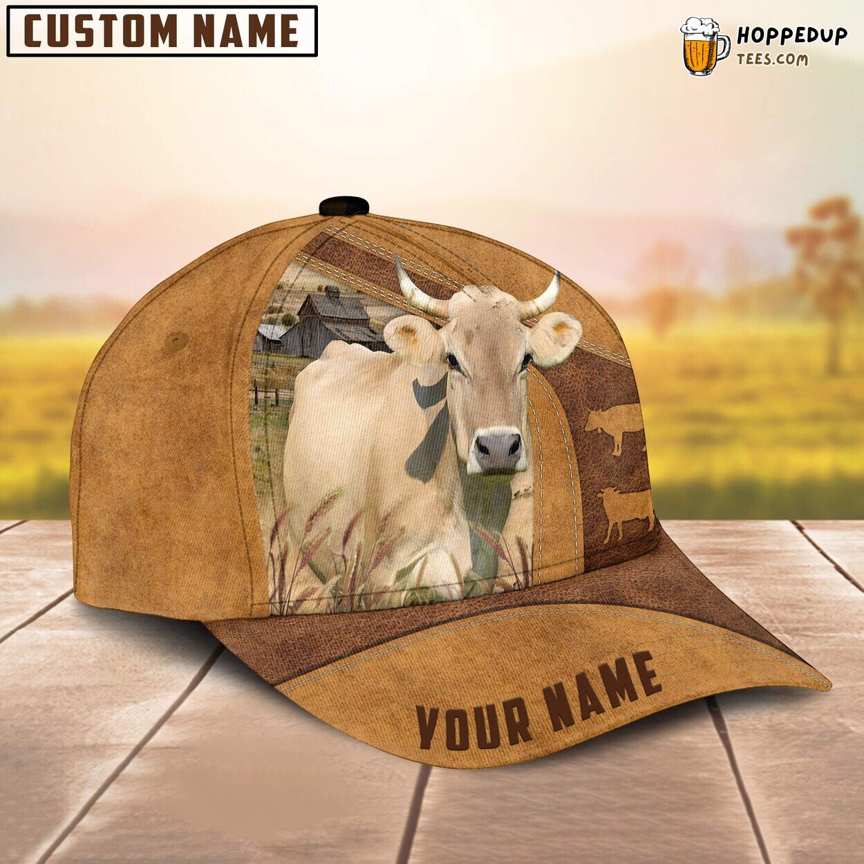 Braunvieh Cattle Unique Farm Baseball Cap Avid Farmer Lover