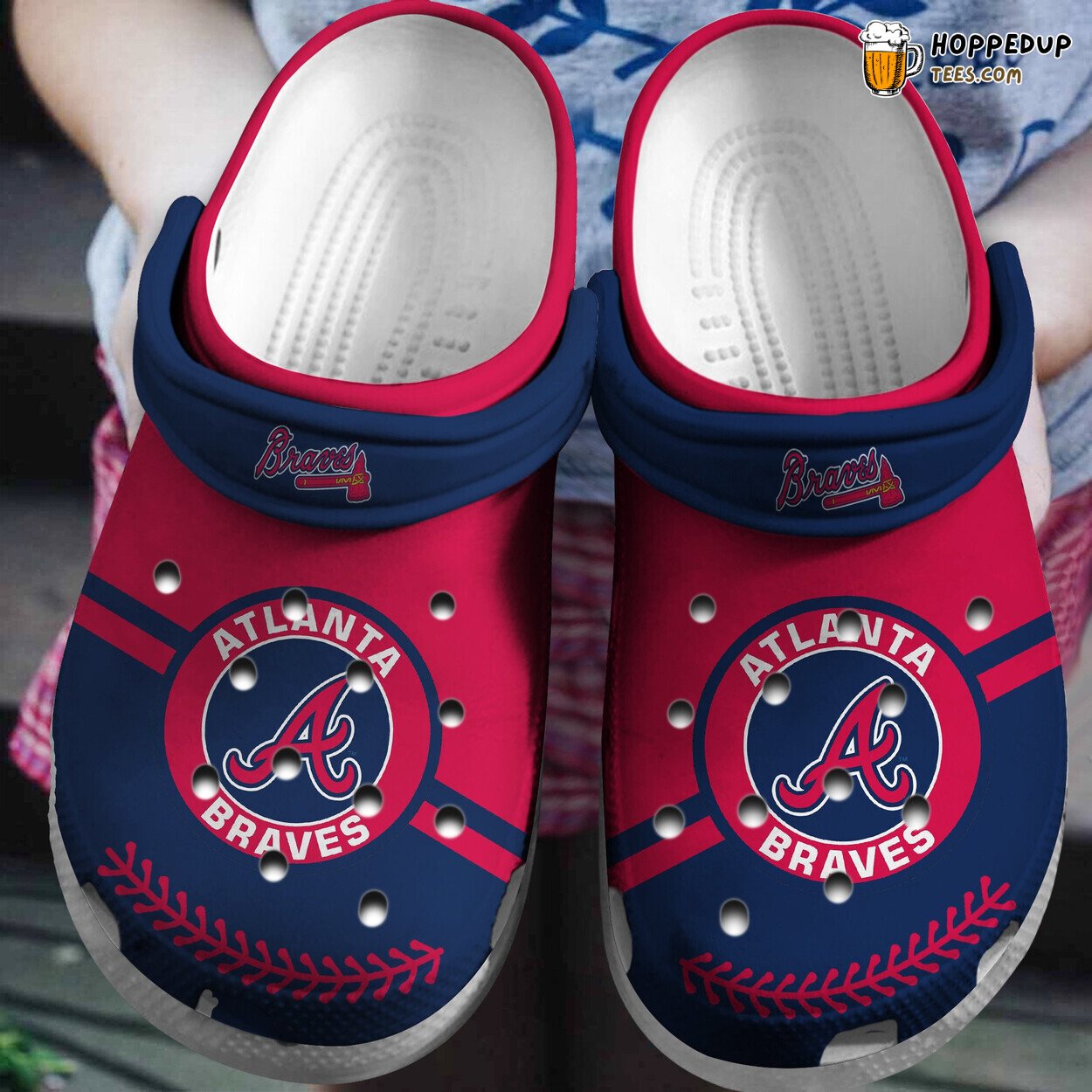 Braves Fashion Style Unisex Personalized Comfortable Clog Shoes