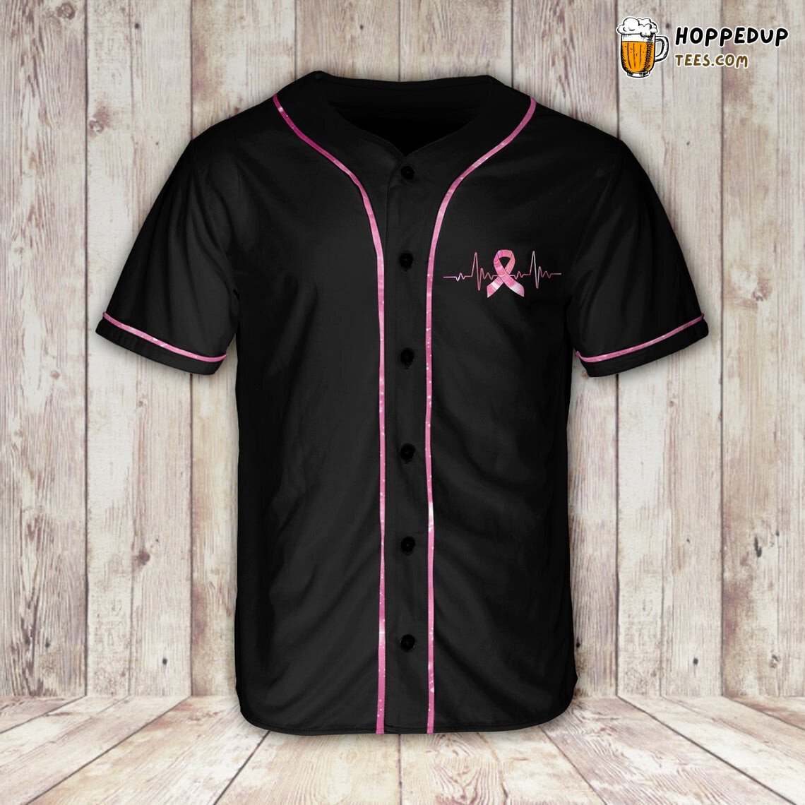 Breast America Flag Ribbon Baseball Tee Jersey Shirts 3D